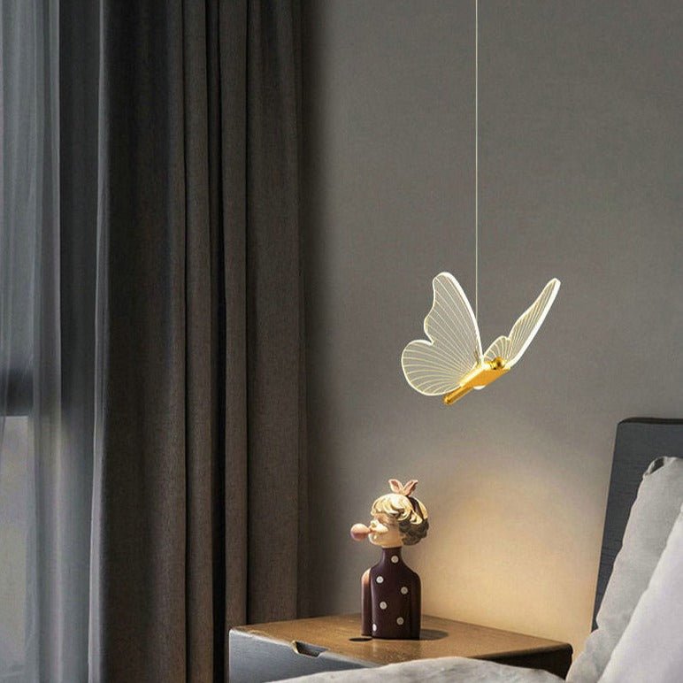 Pendentif LED Ailes de Papillon | Éclairage Élégant et Ambiance Magique