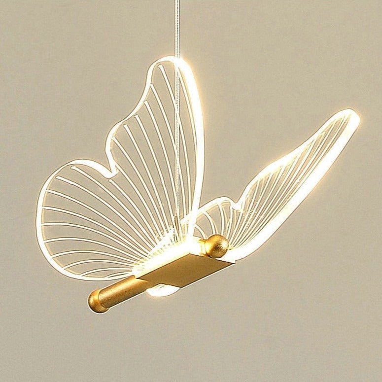 Pendentif LED Ailes de Papillon | Éclairage Élégant et Ambiance Magique