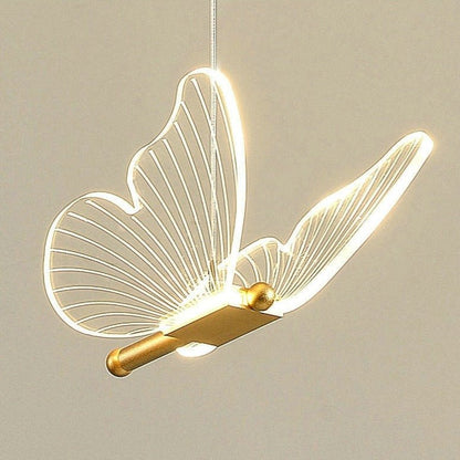 Pendentif LED Ailes de Papillon | Éclairage Élégant et Ambiance Magique