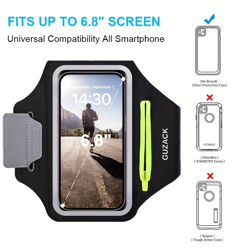 Support de Téléphone de Course Ajustable | Compartiment Pratique pour Écouteurs