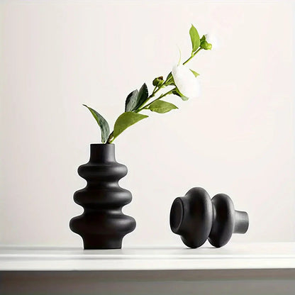 Vase en Céramique Spirale | Style Bohème pour Décoration Élégante