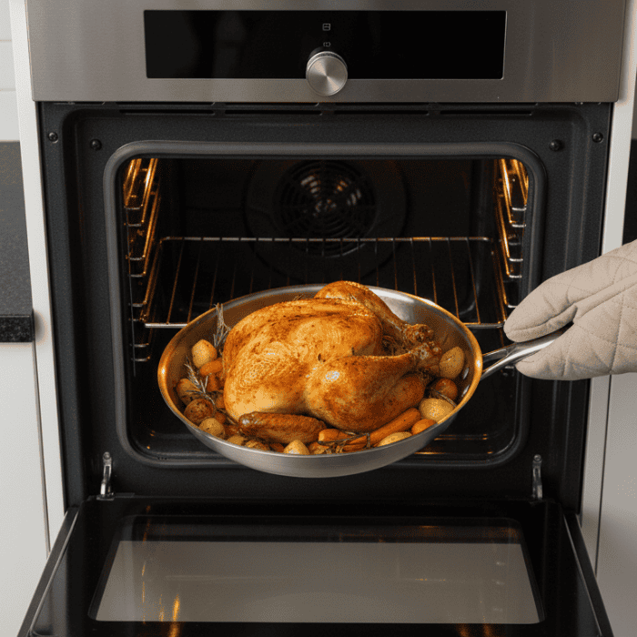 POÊLE TITAN-PREMIUM – Poêle en titane de haute qualité sans revêtement pour tous les types de cuisinières