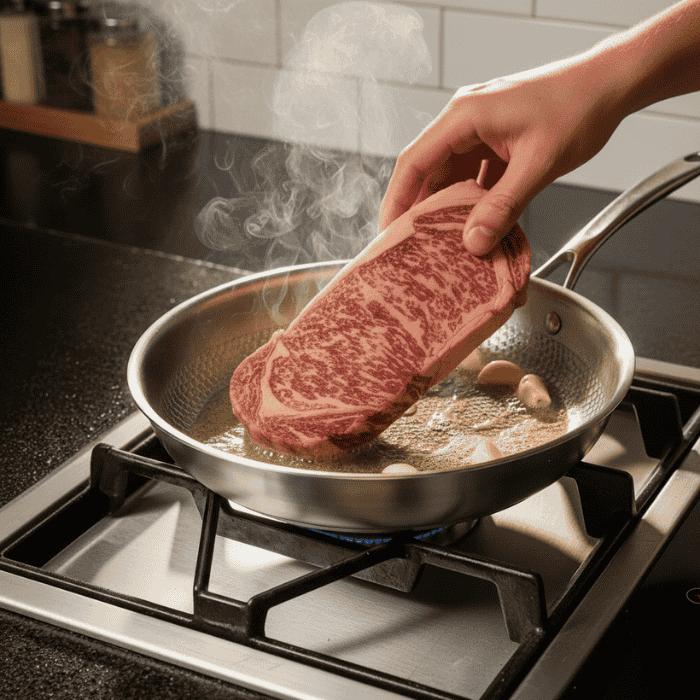 POÊLE TITAN-PREMIUM – Poêle en titane de haute qualité sans revêtement pour tous les types de cuisinières
