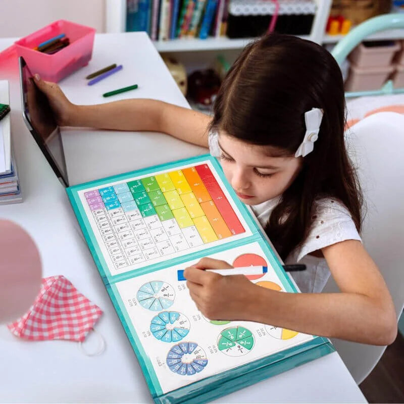 Disques de fractions magnétiques 10 cm - apprendre en manipulant