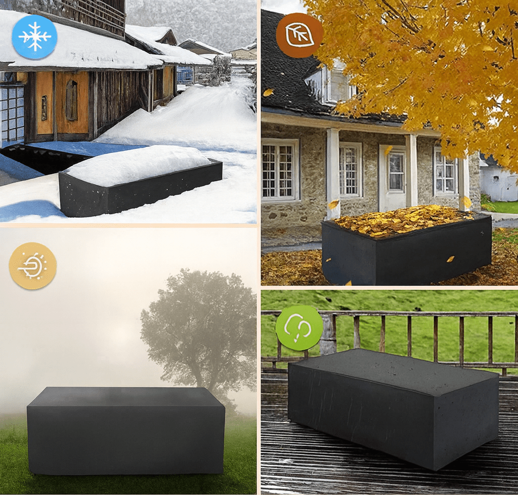 Housse de Mobilier d'Extérieur Imperméable Housse de Table et Chaise de Jardin