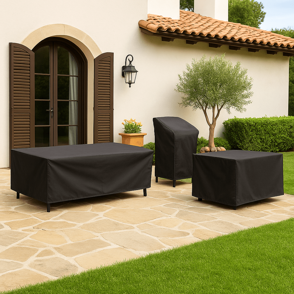 Housse de Mobilier d'Extérieur Imperméable Housse de Table et Chaise de Jardin
