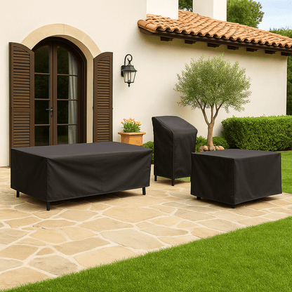 Housse de Mobilier d'Extérieur Imperméable Housse de Table et Chaise de Jardin