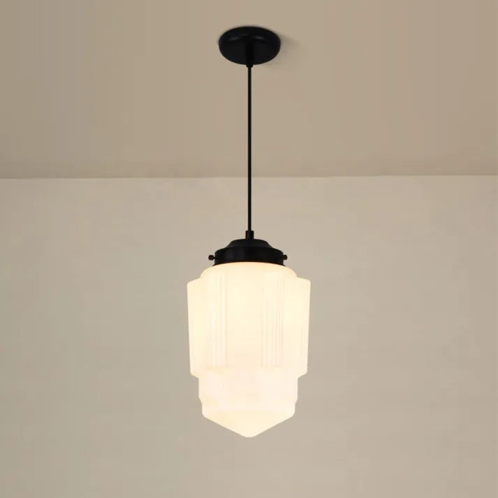 Lampe Pendante Géométrique Vintage | Éclairage Chaud et Design Élégant