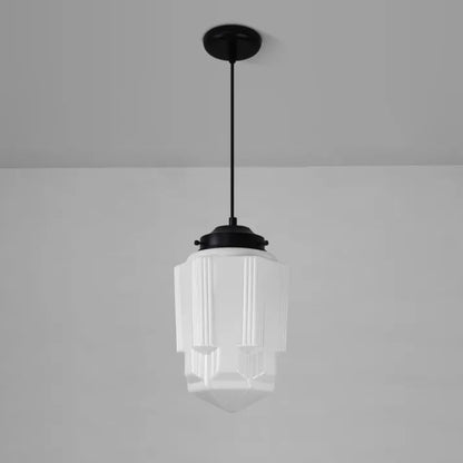 Lampe Pendante Géométrique Vintage | Éclairage Chaud et Design Élégant
