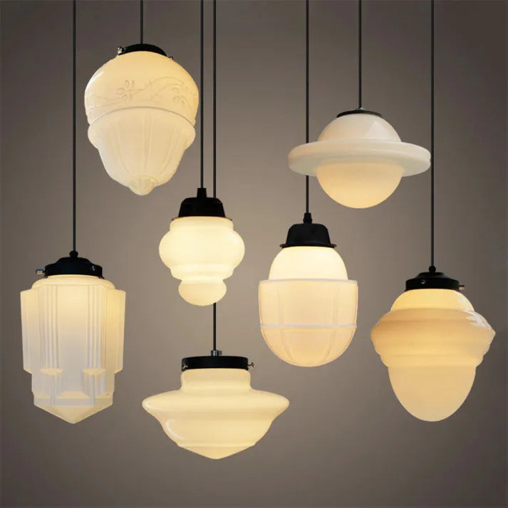 Lampe Pendante Géométrique Vintage | Éclairage Chaud et Design Élégant