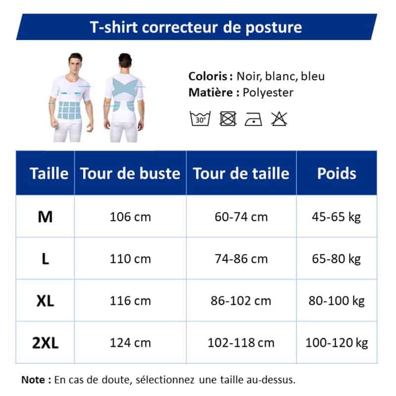 T-Shirt Correcteur de posture et gainant - Mixte | Inshape Boutique™