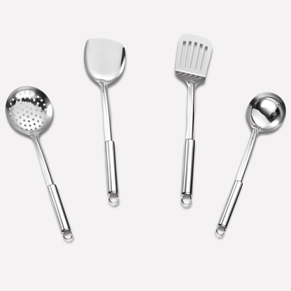 Ensemble d'outils de cuisine en acier inoxydable