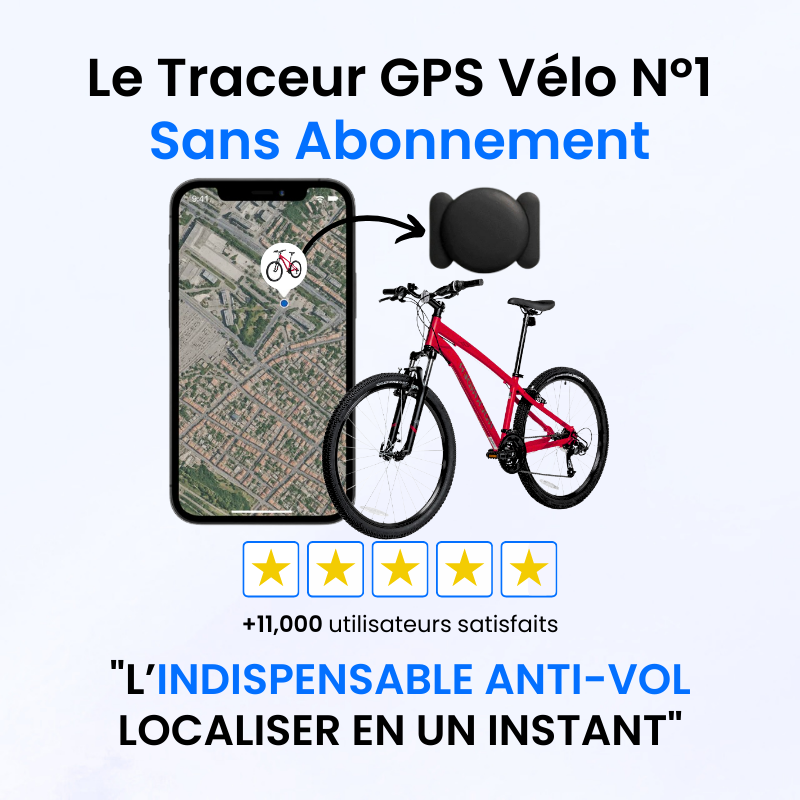 Helvia – Traceur GPS Vélo Sans Abonnement, Compatible Android & iOS