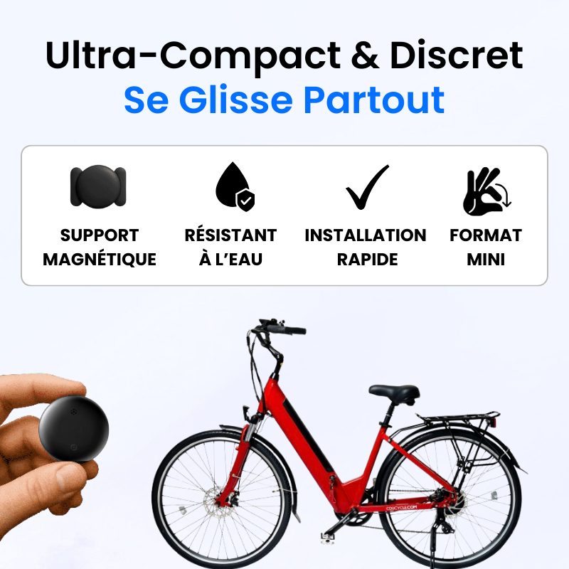 Helvia – Traceur GPS Vélo Sans Abonnement, Compatible Android & iOS