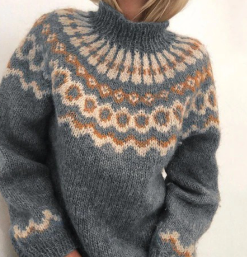 Pull en Tricot Rétro pour Femmes | Style Vintage et Confort Douillet