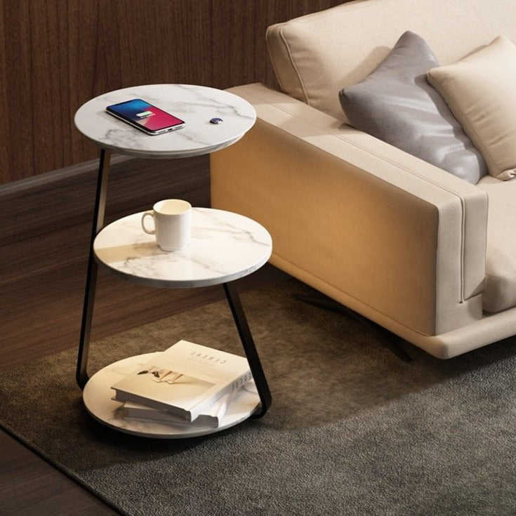 Table d'appoint Design Élégant | Rangement Pratique et Style Moderne
