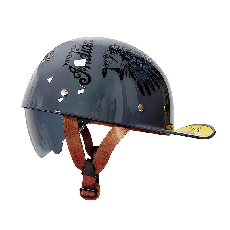 Casque de Moto Homologué DOT | Coque en ABS Légère et Sûre