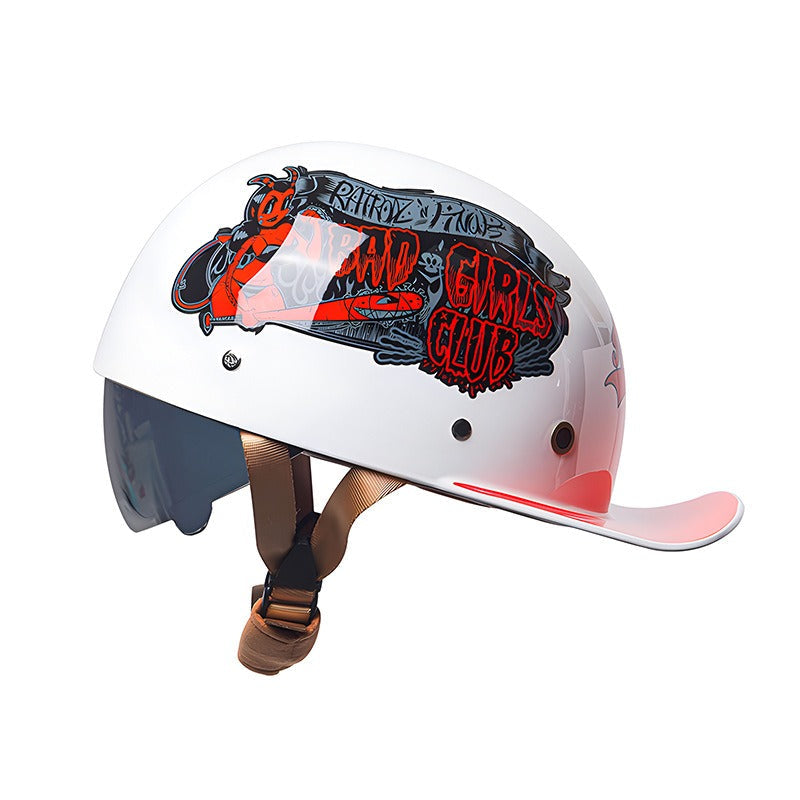 Casque de Moto Homologué DOT | Coque en ABS Légère et Sûre