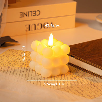 Bougie LED Boule à Neige | Éclat Scintillant et Ambiance Hivernale