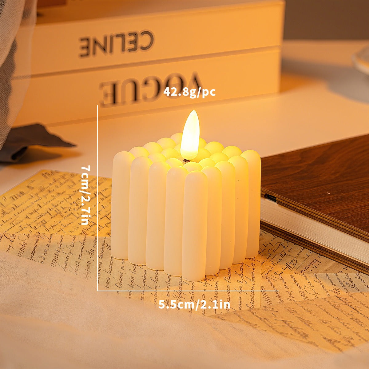 Bougie LED Boule à Neige | Éclat Scintillant et Ambiance Hivernale