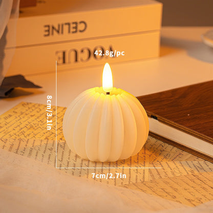 Bougie LED Boule à Neige | Éclat Scintillant et Ambiance Hivernale