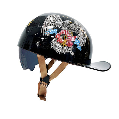 Casque de Moto Homologué DOT | Coque en ABS Légère et Sûre