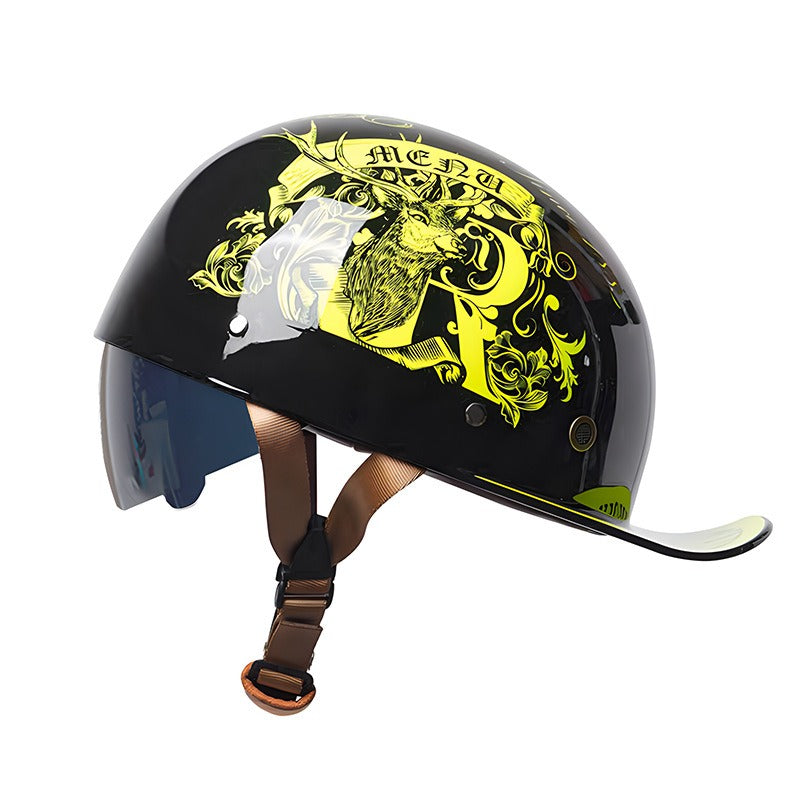 Casque de Moto Homologué DOT | Coque en ABS Légère et Sûre