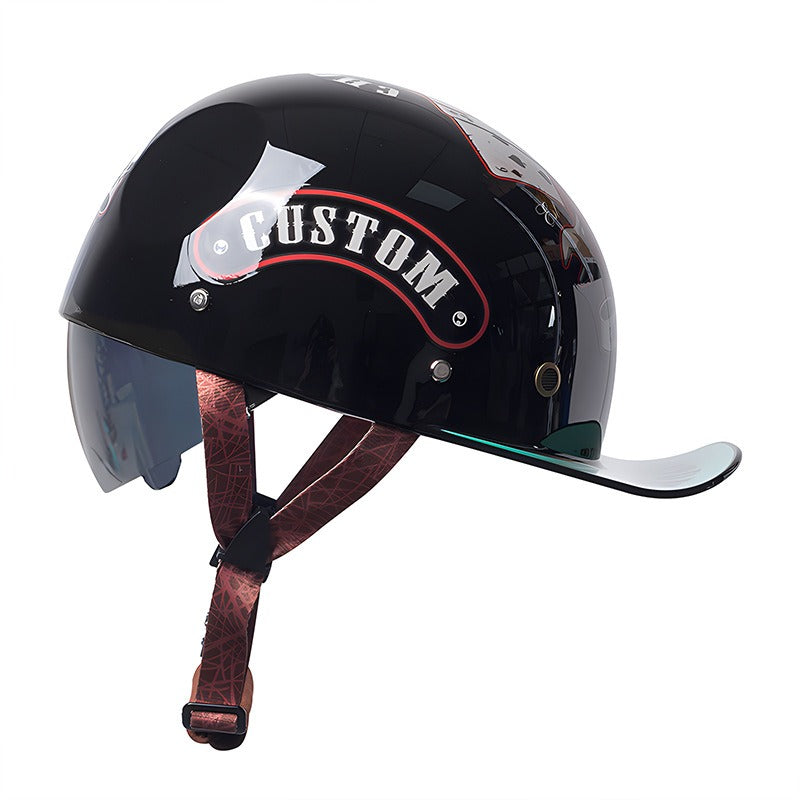 Casque de Moto Homologué DOT | Coque en ABS Légère et Sûre