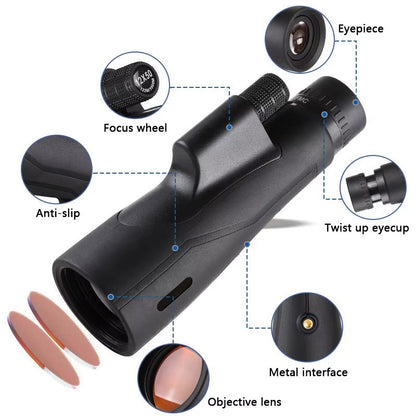 Télescope Portable Haute Définition | Observation Panoramique et Étanche