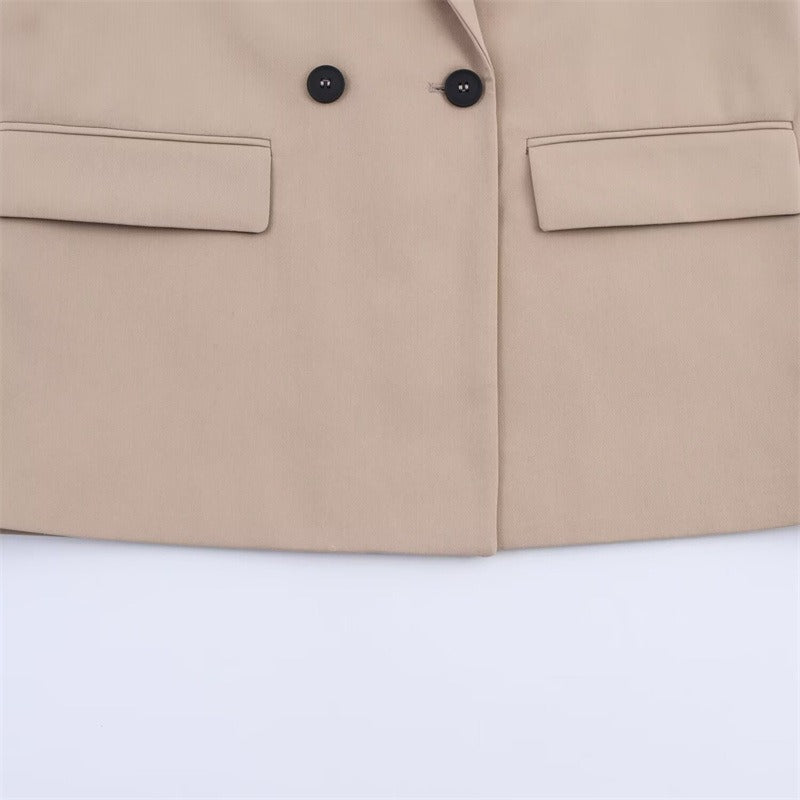 Manteau Cape en Laine pour Femmes | Design Ample avec Col Revers et Boutonnage