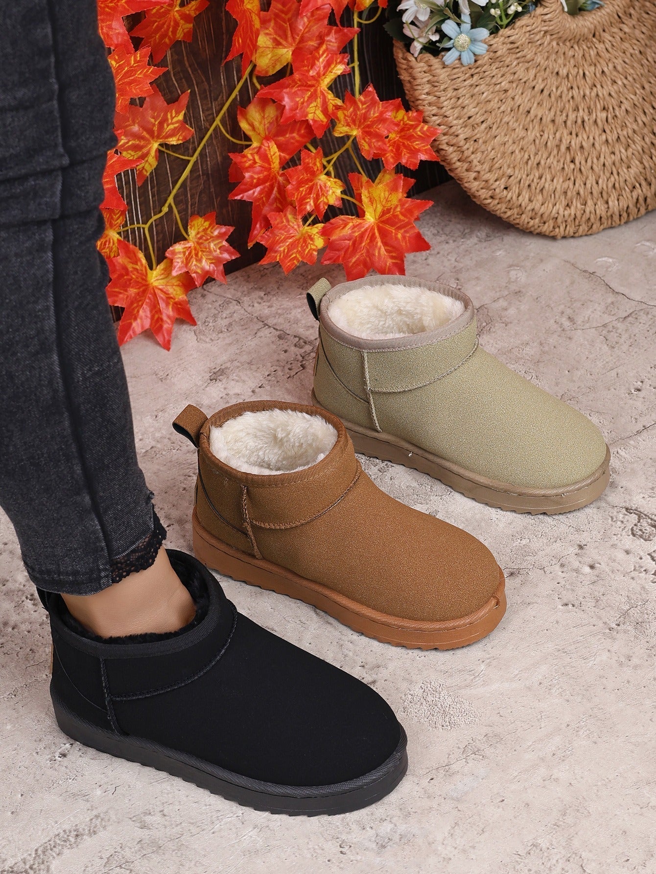 Bottes Mini Hiver pour Femmes | Doublure en Fourrure et Élégance