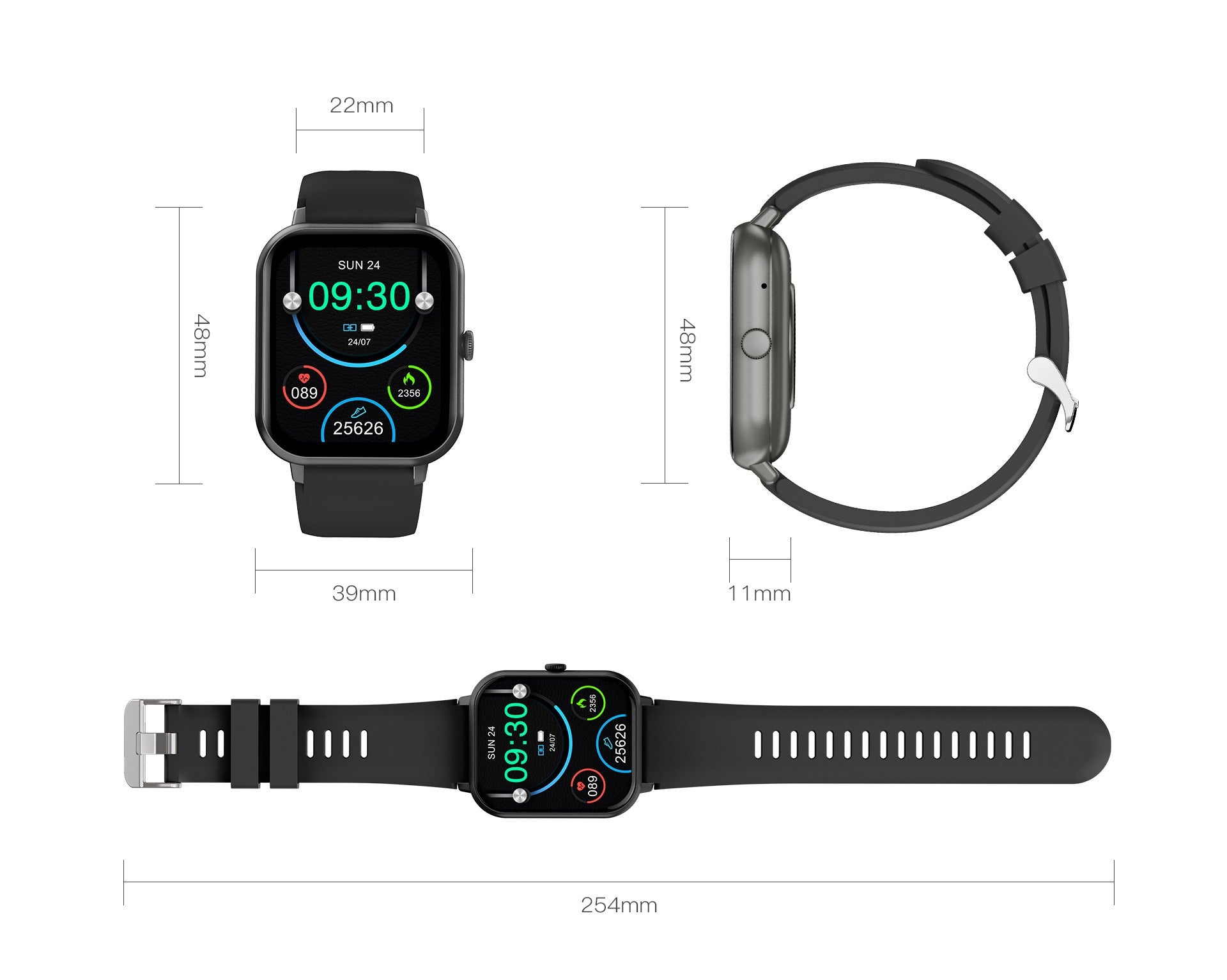 Montre de Fitness Intelligente | Suivi Sportif et Fréquence Cardiaque