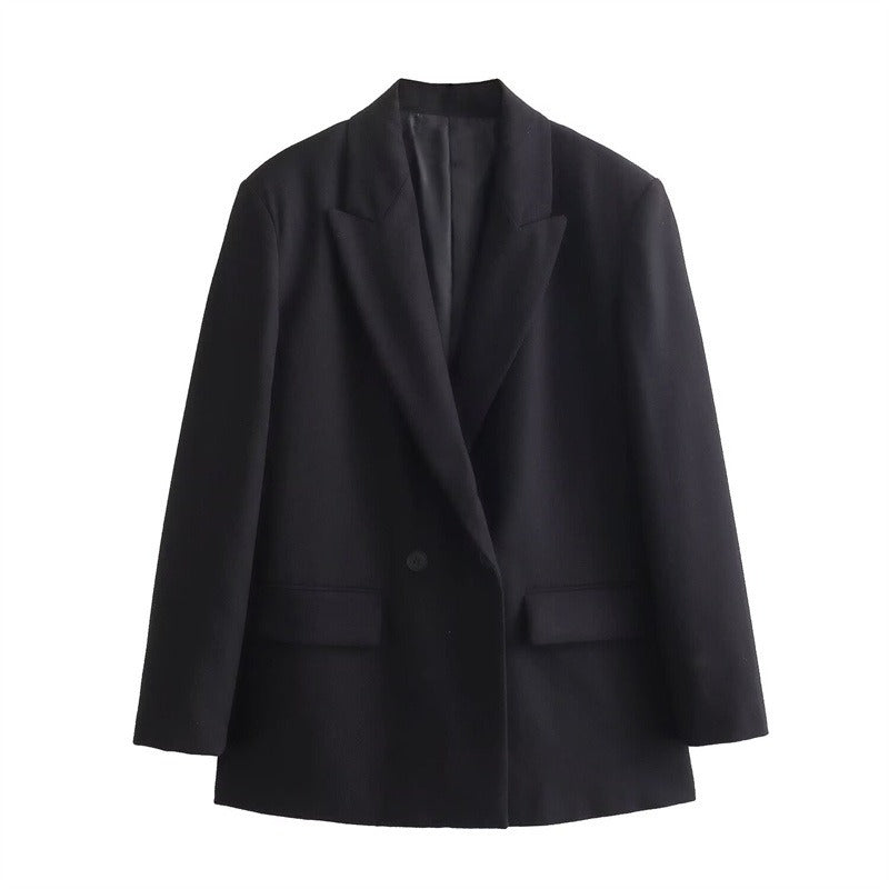 Manteau Cape en Laine pour Femmes | Design Ample avec Col Revers et Boutonnage