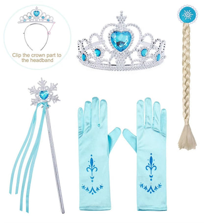 Robe de Princesse Halloween Fille | Costume Long Pailleté et Confortable