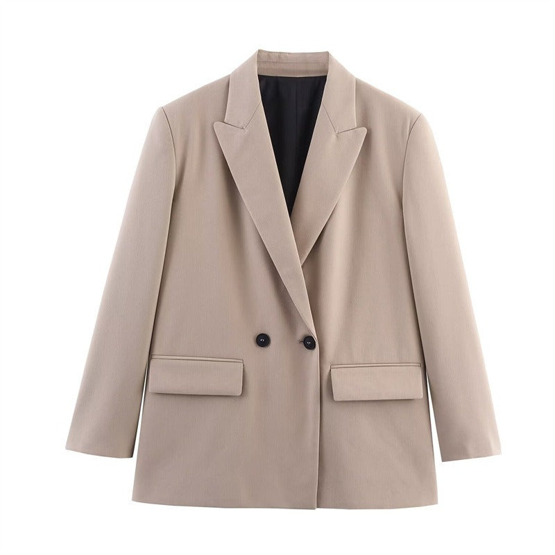 Manteau Cape en Laine pour Femmes | Design Ample avec Col Revers et Boutonnage