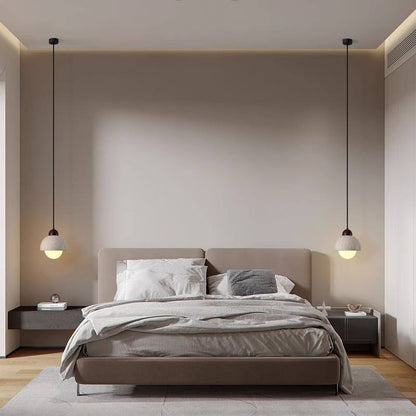 Suspension en Marbre Naturel | Éclairage Élégant et Durable