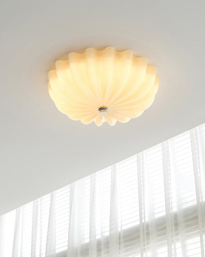 Lampe Plafonnier en Verre Pétale | Éclairage Doux et Ambiance Chaleureuse