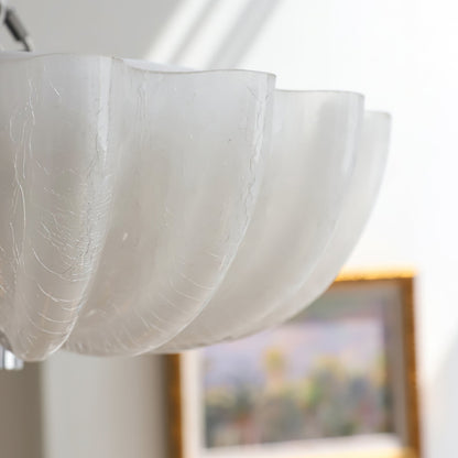 Lampe Plafonnier en Verre Pétale | Éclairage Doux et Ambiance Chaleureuse