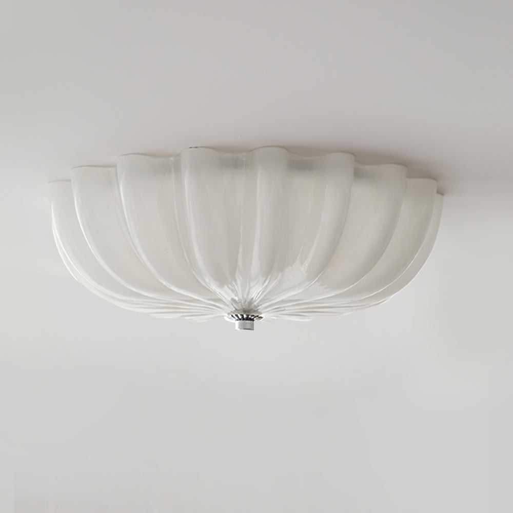 Lampe Plafonnier en Verre Pétale | Éclairage Doux et Ambiance Chaleureuse