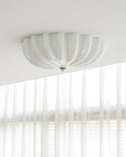 Lampe Plafonnier en Verre Pétale | Éclairage Doux et Ambiance Chaleureuse
