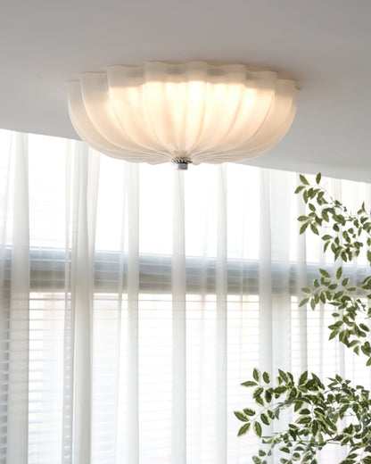 Lampe Plafonnier en Verre Pétale | Éclairage Doux et Ambiance Chaleureuse