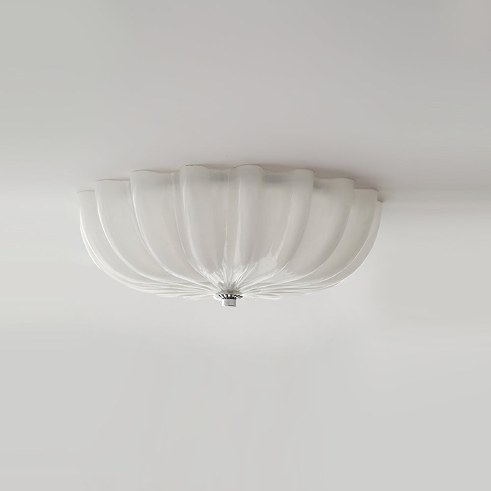 Lampe Plafonnier en Verre Pétale | Éclairage Doux et Ambiance Chaleureuse