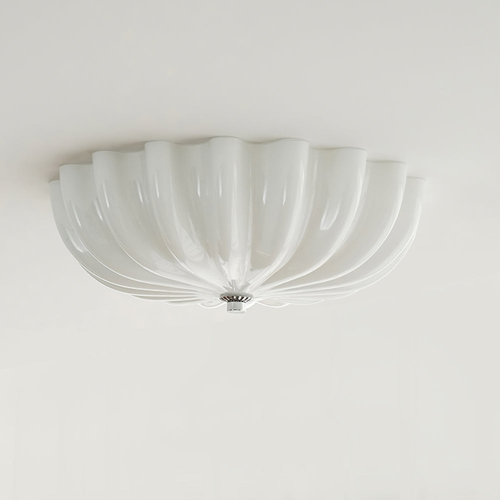 Lampe Plafonnier en Verre Pétale | Éclairage Doux et Ambiance Chaleureuse