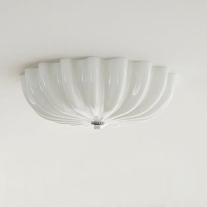 Lampe Plafonnier en Verre Pétale | Éclairage Doux et Ambiance Chaleureuse