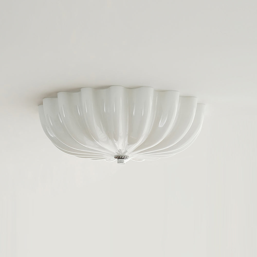 Lampe Plafonnier en Verre Pétale | Éclairage Doux et Ambiance Chaleureuse