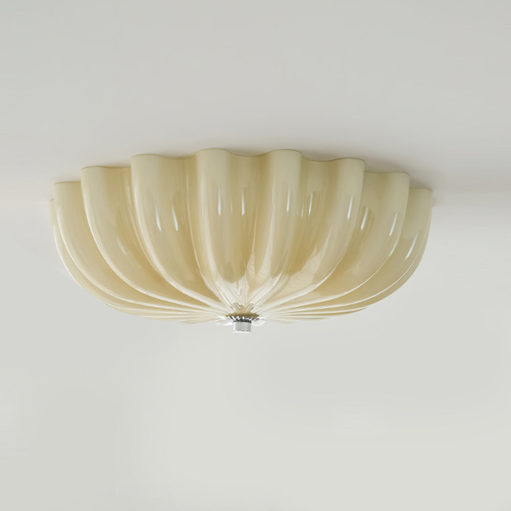 Lampe Plafonnier en Verre Pétale | Éclairage Doux et Ambiance Chaleureuse