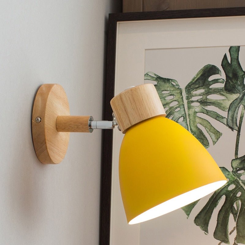 Lampe Murale en Bois et Métal | Style Chaleureux pour Votre Espace