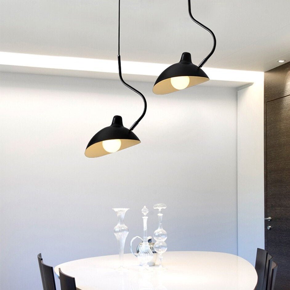Suspension Métallique Moderne | Élégance Contemporaine et Hauteur Ajustable