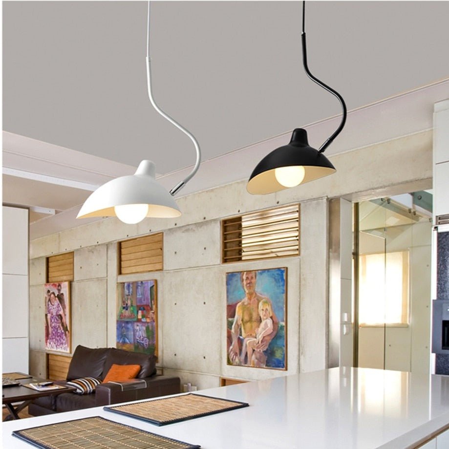 Suspension Métallique Moderne | Élégance Contemporaine et Hauteur Ajustable