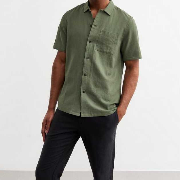 Chemise verte pour homme